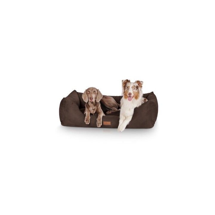 Knuffelwuff Hundebett Dreamline aus Velours braun XXXL