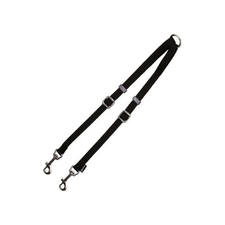 Gloria 2 Hundeleinen-Koppler Schwarz 1.6 x 35-56 cm