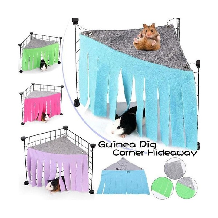 Home Supplies Hamster-Hängematte, Meerschweinchen, Kaninchen, Quaste, Eckhaus, Vermeidung von Zelt, Nest, kleines Haustier, v