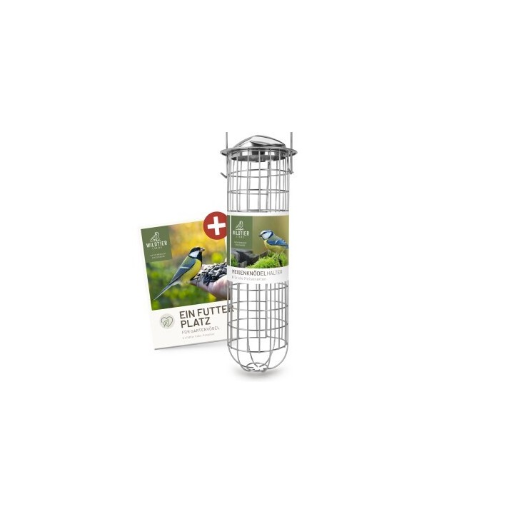 wildtier liebe Meisenknödelhalter 31cm, Silber