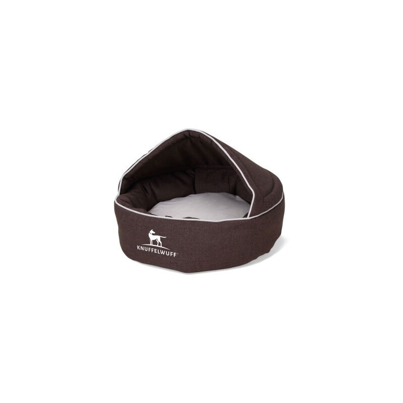 Knuffelwuff Hundehöhle Pumbaa aus Velours braun L