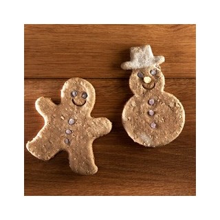 alsa-nature Weihnachtskeks Schneemann & Lebkuchenmann, 2 Stück, Länge: ca. 12 cm