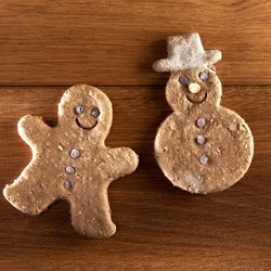 alsa-nature Weihnachtskeks Schneemann & Lebkuchenmann, 2 Stück, Länge: ca. 12 cm