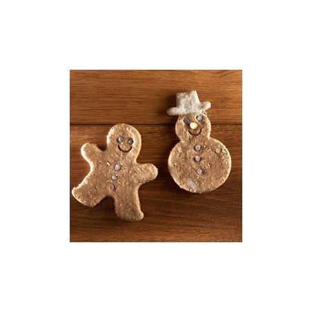 alsa-nature Weihnachtskeks Schneemann & Lebkuchenmann, 2 Stück, Länge: ca. 12 cm