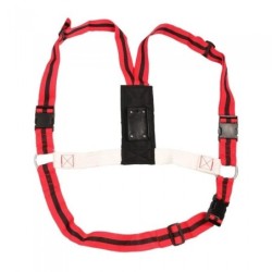 MatingMark Deluxe Anti-Scheuer-Rammgeschirr One Size schwarz/rot