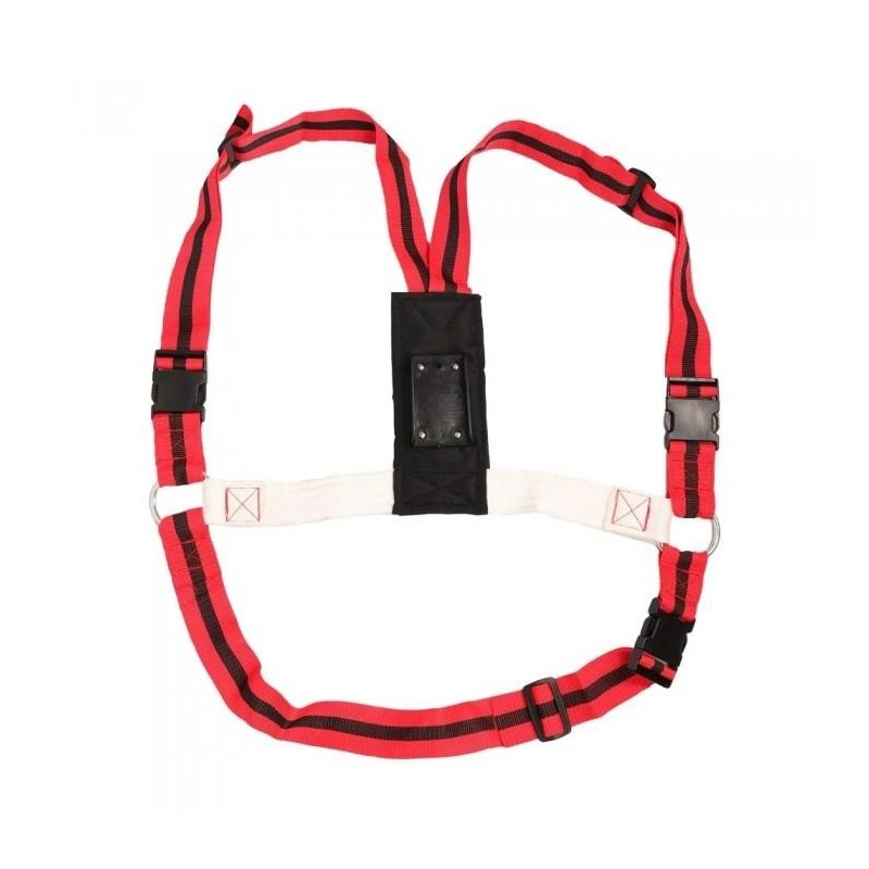 MatingMark Deluxe Anti-Scheuer-Rammgeschirr One Size schwarz/rot