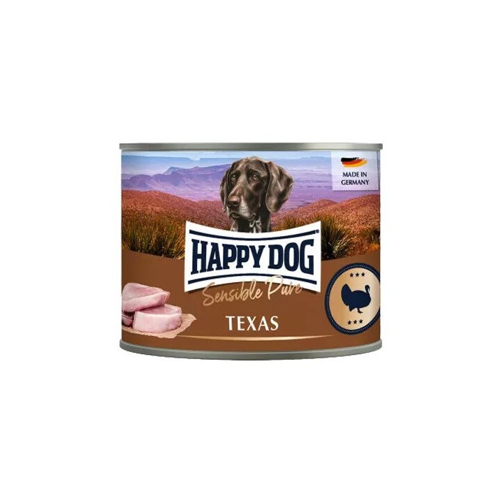 HappyDog Sensible Pure Texas - Truthahn - 6 x 200 g