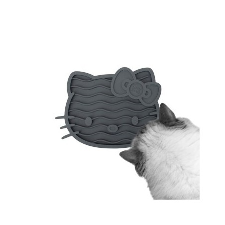 LucyBalu ZENCAT Katzen Schleckmatte - Hello Kitty Edition anthrazit