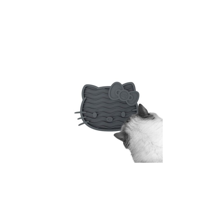 LucyBalu ZENCAT Katzen Schleckmatte - Hello Kitty Edition anthrazit