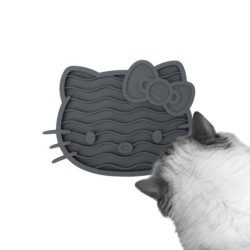 LucyBalu ZENCAT Katzen Schleckmatte - Hello Kitty Edition anthrazit