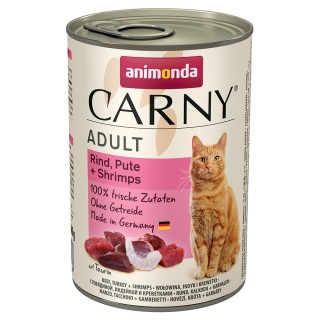 animonda Carny Adult 6 x 400 g - Rind, Pute & Shrimps