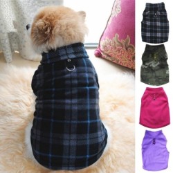 Hunde Herbst Winter verdickter Westenmantel M rose rot