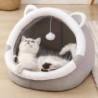 5 Arten süßes Haustier-Katzen-Hunde-Nest, warmes, weiches Schlafbett, Höhle, waschbar, atmungsaktiv, Katzenhaus S