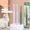 Frische Mundzahnbürste, praktisch, einfarbig, handgehaltene Zahnpflege, 360-Grad-Katze weiß