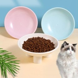 Stabile hohe Fuß Design Katze Hund Futternapf Nackenschutz Haustier Wasser Lebensmittel rosa