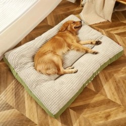 Warmes Hundeschlafbett, weiche Fleece-Haustierdecke, abnehmbare Katzen-/Welpenmatte, Kissen für kleine, mittelgroße und große