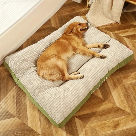 Warmes Hundeschlafbett, weiche Fleece-Haustierdecke, abnehmbare Katzen-/Welpenmatte, Kissen für kleine, mittelgroße und große