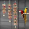 Knackige Glocke Holz zerlegen Haken Anti-Biss Vogel Nagen Spielzeug hängen Haustier Papagei Kauen Spielzeug A