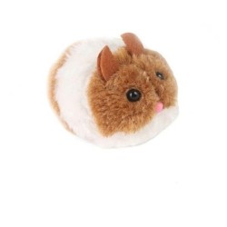Batterieloses, vibrierendes Katzenspielzeug Hamster braun