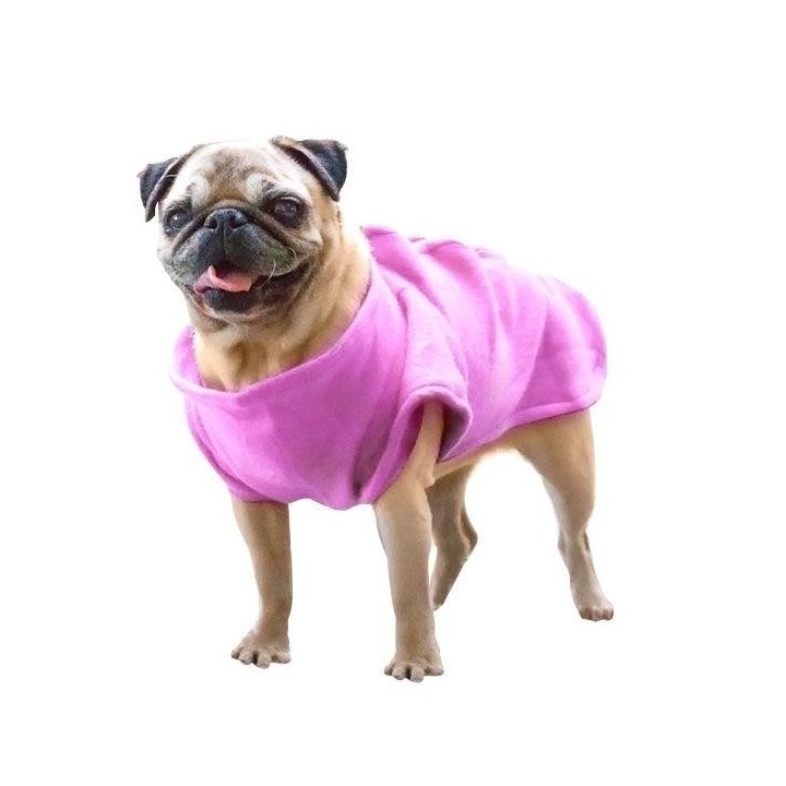 Decke mit Ärmeln und Verschluss für Hund und Katze Rosa