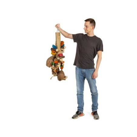 HappyBird Schredderspielzeug Gigant Coco Foraging