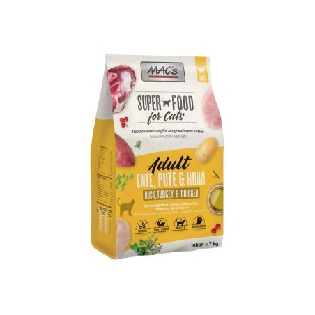 MAC's Cat Adult Trockenfutter Ente, Pute & Huhn 7 kg
