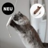 Minty&Marla Spielangel mit Katzenminze Katzenspielzeug beige/ braun/ grau