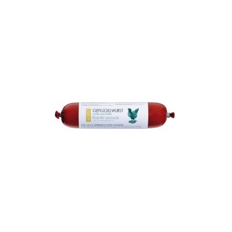 alsa-nature Geflügelwurst mit Reis, 6 x 200 g, Hundefutter