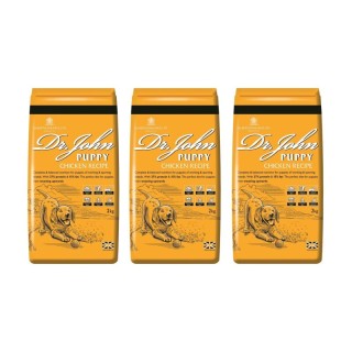 Dr John Welpen Trockenfutter Reich an Huhn 3x2 kg