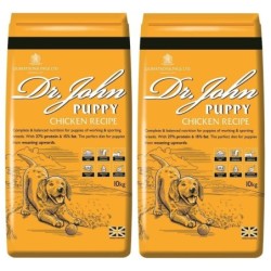 Dr John Welpen Trockenfutter Reich an Huhn 2x10 kg