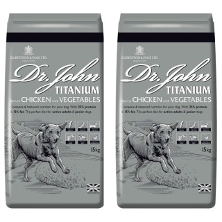 Dr John Reich an Huhn mit Gemüse Titanium 2x15 kg