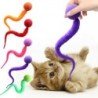 Bunter Ballstern, leerer Ball mit Schwanz, Raupen-Haustierbedarf, Katzen-Mahl- und Rollball One Size rosa