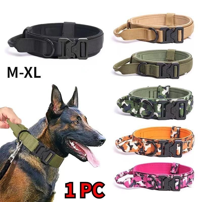 1 PC Militärisches taktisches Hundehalsband Mittelgroßes Hundehalsband Verstellbares Schäferhundemittelgroßes Hundehalsband f