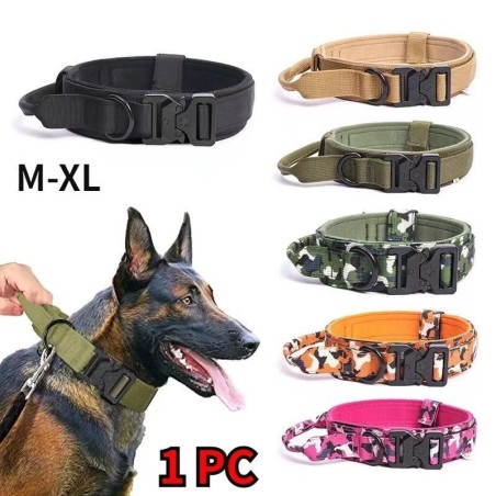 1 PC Militärisches taktisches Hundehalsband Mittelgroßes Hundehalsband Verstellbares Schäferhundemittelgroßes Hundehalsband f