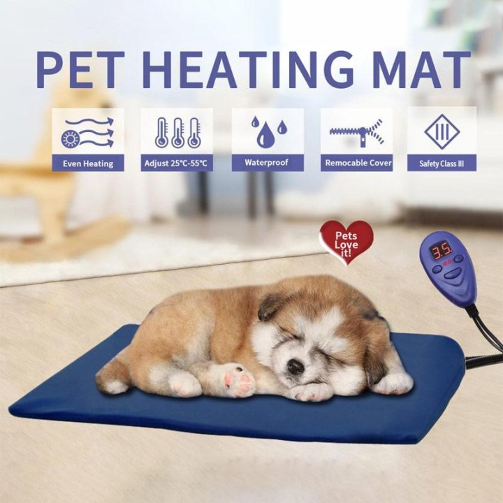 2024 NEUE Pet Heizung Pad Elektrische Anti-biss Warme Sicher Beheizte Hunde Matte Waschbar Non-slip Pet Heizung decke Pad EU/