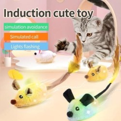 Intelligente laufende Maus, Katzenspielzeug, interaktives bewegliches elektrisches Katzen-Teaser-Spielzeug, Simulation von Mä