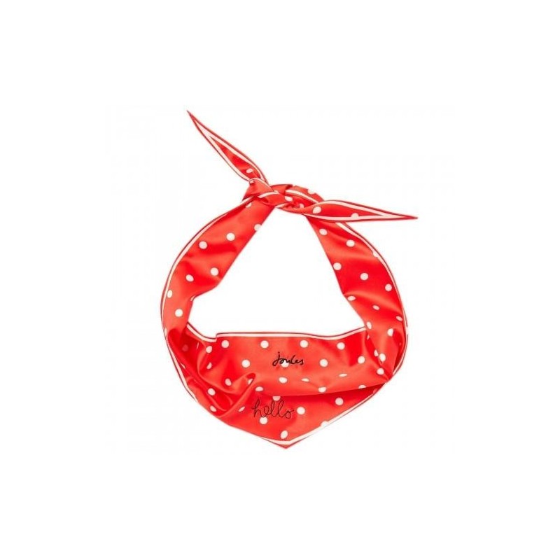 Joules Hello Polka Dot Hundeschal One Size weiß/rot