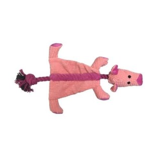 Good Boy Raggy Pig Weiches Kauspielzeug für Hunde One Size rosa