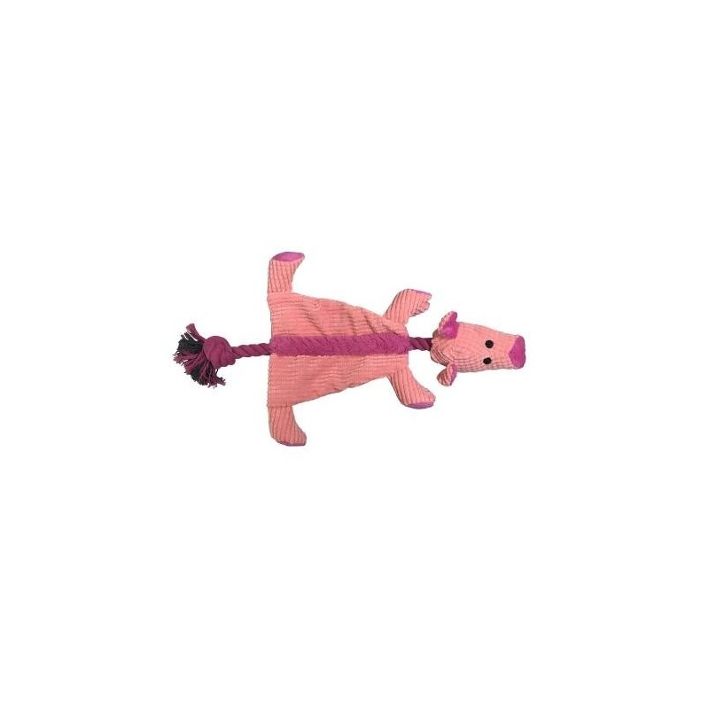 Good Boy Raggy Pig Weiches Kauspielzeug für Hunde One Size rosa