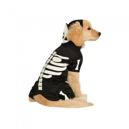 Bristol Novelty Skelett Hundekostüm mit Kapuze S schwarz/weiß