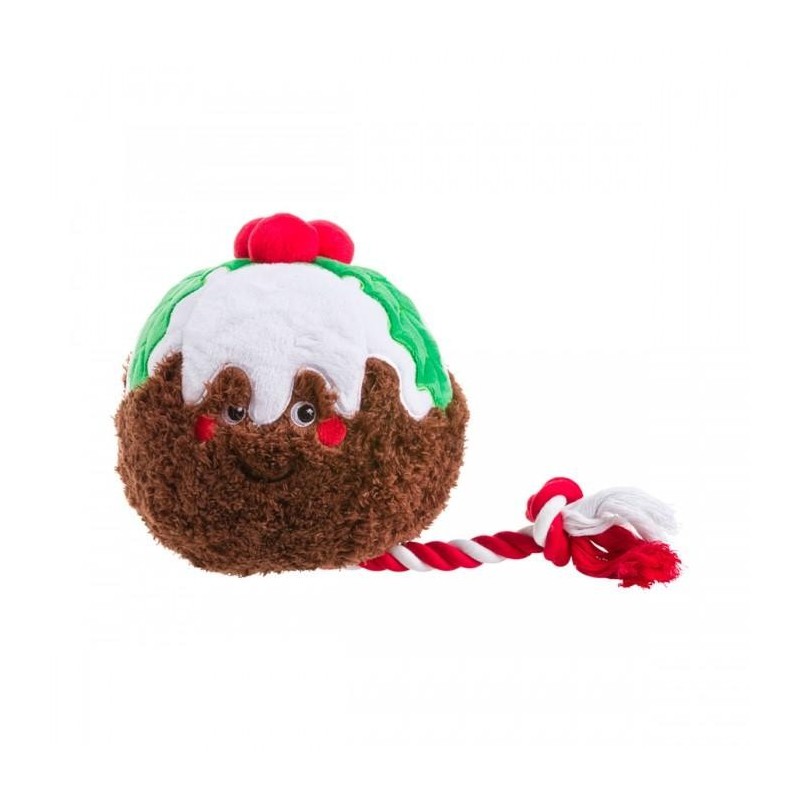 House Of Paws Weihnachtspudding-Seil-Hundespielzeug One Size schwarz