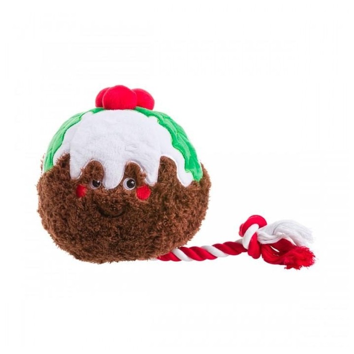 House Of Paws Weihnachtspudding-Seil-Hundespielzeug One Size schwarz