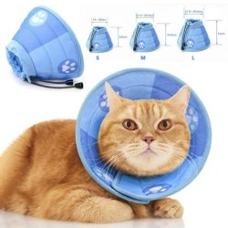 Weiches, bequemes Genesungshalsband für Katzen zur Heilung nach Operationen und zur Vorbeugung von Angstzuständen, verstellba