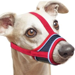 Verstellbarer Riemen, Mundstück für Hunde, Haustiermaske aus weichem Stoff, robuster Maulkorb für kleine bis mittelgroße Hund