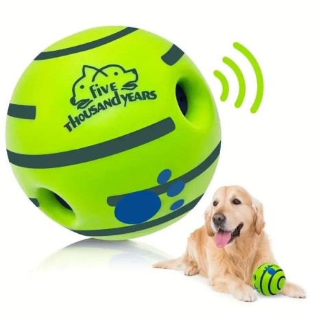 Hundespielzeugball, Wackel-, Wedel- und Kicherball, interaktives Hundespielzeug, Kauspielzeug, Spielzeug mit Kichergeräuschen