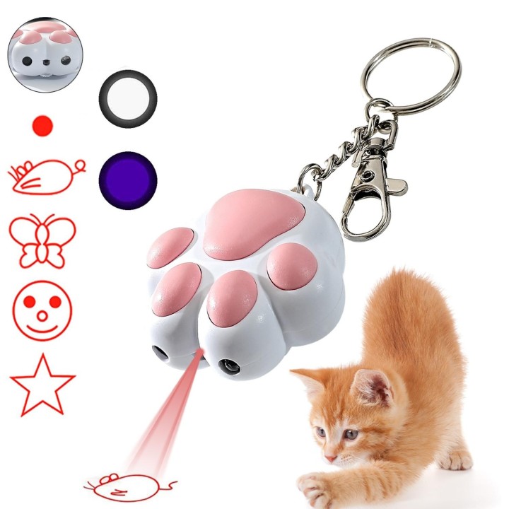 1 Pcs Haustier Katze Spielzeug Multi-funktion Pointer USB Aufladbare Spielzeug Katze Interaktiven Spaß Indoor Jagen Katze Spi