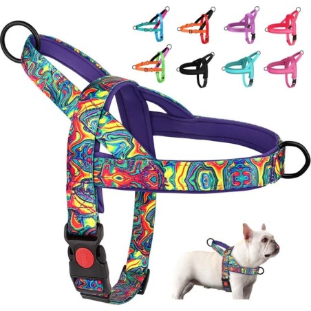 Nylon-Hundegeschirr, kein Ziehen, Hundegeschirre, Weste, weich gepolstert, Westen zum Spazierengehen mit Haustieren, Geschirr