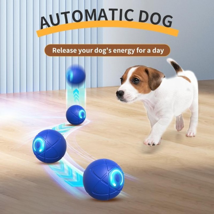 Neu Smart Hund Spielzeug Ball Elektronische Interaktive Haustier Spielzeug Moving Ball USB Automatische Begleiter Spielzeug S