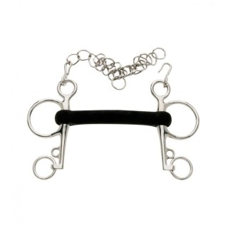 Lorina Hartgummi Mullen Mouth Pelham 5in schwarz/silber