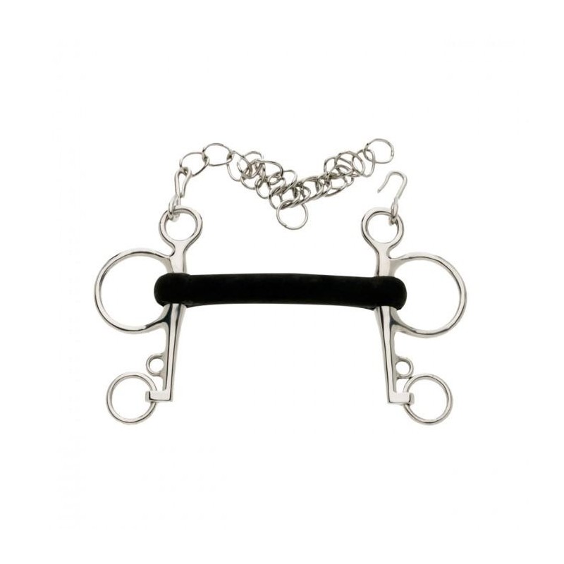 Lorina Hartgummi Mullen Mouth Pelham 5in schwarz/silber